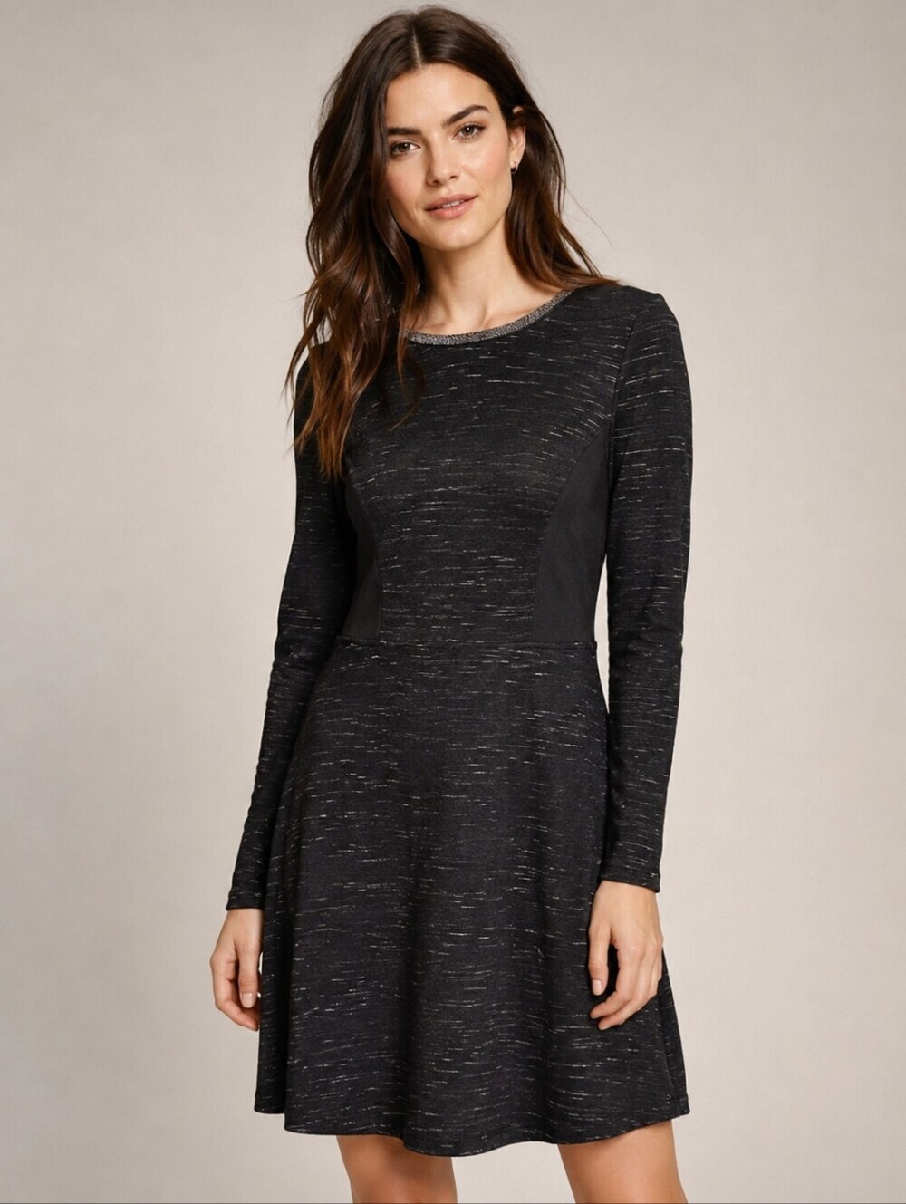 Maison Scotch & Soda Black Long Sleeve Dress Size M